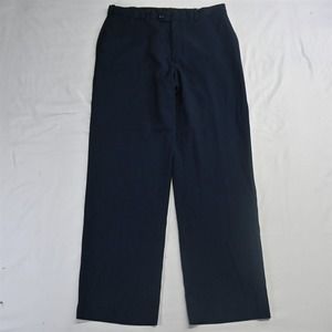 Savane 34‎ x 32 Navy Blue Comfort Stretch Waist Mens Dress Pants